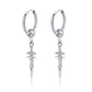 Gothic Chain Hoop Earrings with Multiple Pendant Designs