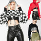 Retro Gothic Chain Crop Top
