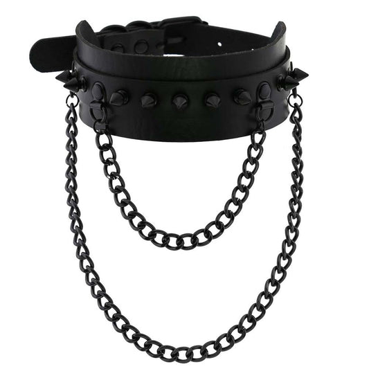 Gothic Spike Choker Chain