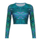 Grunge Printed Crop Top