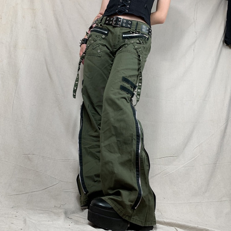 Gothic Baggy Cargo Pants