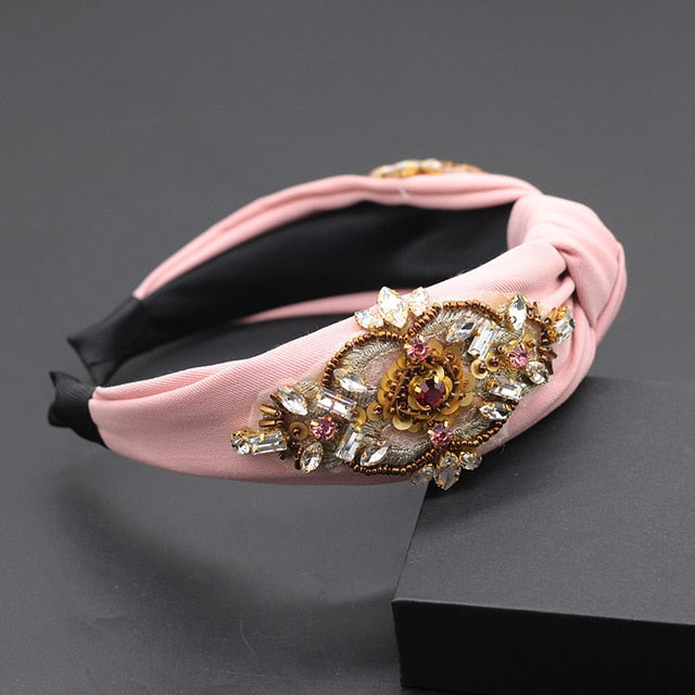 Rhinestone Sunflower Headband