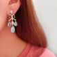 Luxury Gothic Dropped Shaped Earrings - Zircon Stone