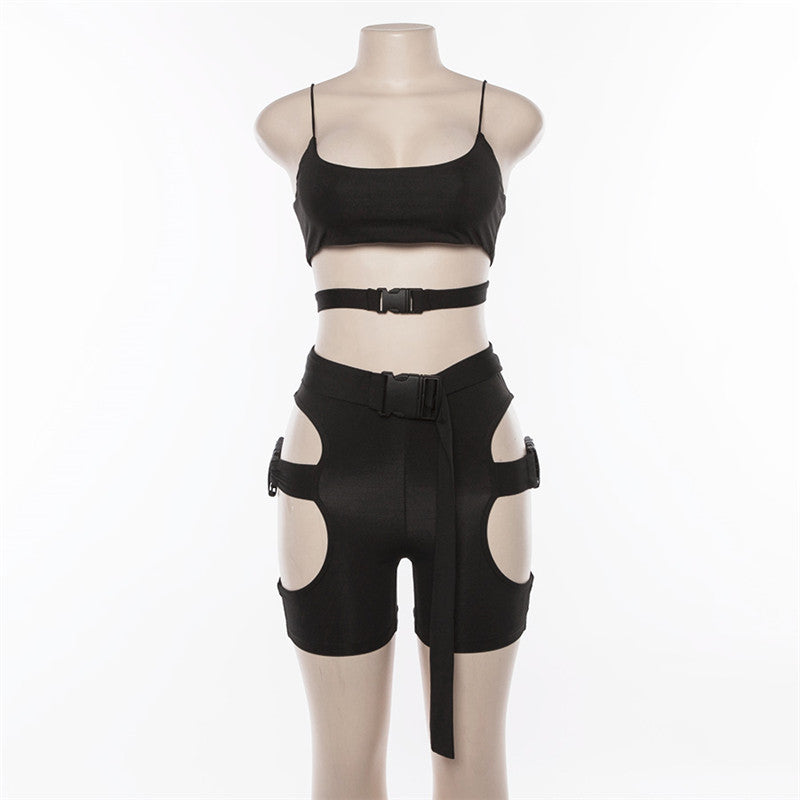 Gothic Button Crop Top