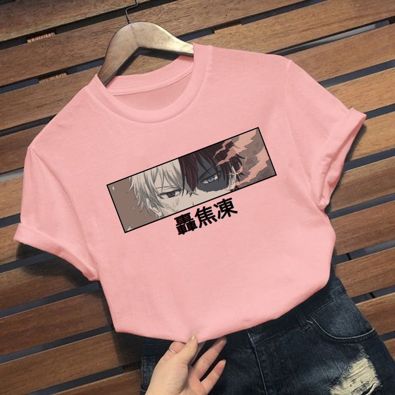My Hero Academia Shoto Todoroki Anime Harajuku T-shirt