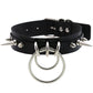 Gothic Choker Strap Necklaces with Multiple Spike and Pendant Designs