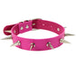 Pink Sexy Punk Black Rivets Choker Collar Leather Necklaces Bondage