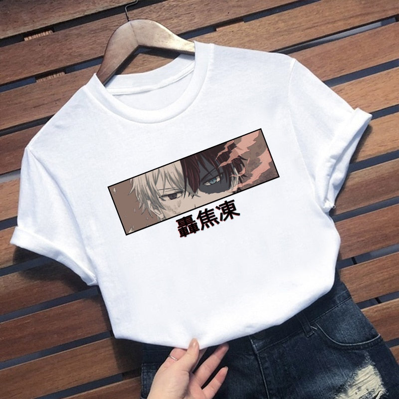 My Hero Academia Shoto Todoroki Anime Harajuku T-shirt