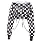 Gothic Plaid Casual Streetwear Hoodie Crop Top
