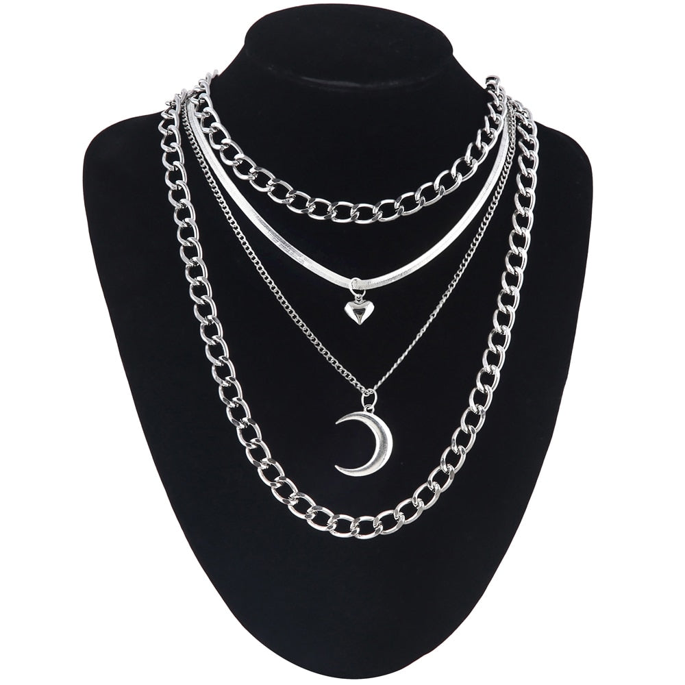 Gothic/4pcs/Set Necklace Neck Chains