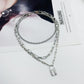 Punk Stainless Steel Padlock Necklaces