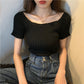 Stylish Square Neck Crop Top