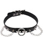 Gothic Choker Strap Necklaces with Multiple Spike and Pendant Designs