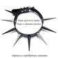 Gothic Choker Necklace - Big Long Spikes with Rivets