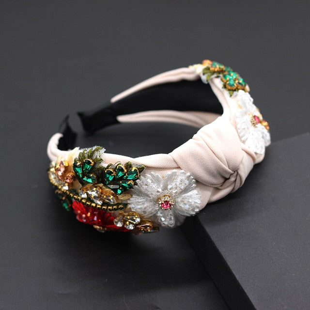 Rhinestone Sunflower Headband