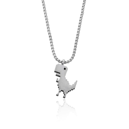 Gothic Dinosaur Pendant Necklace
