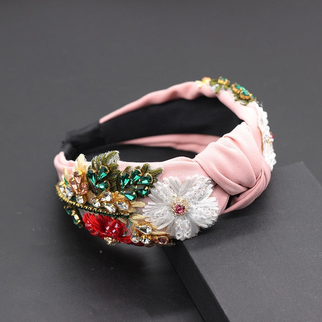 Rhinestone Sunflower Headband