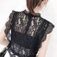 Gothic Short Sleeve Lacework Pullover Tank Vest