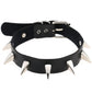 Gothic Choker Strap Necklaces with Multiple Spike and Pendant Designs