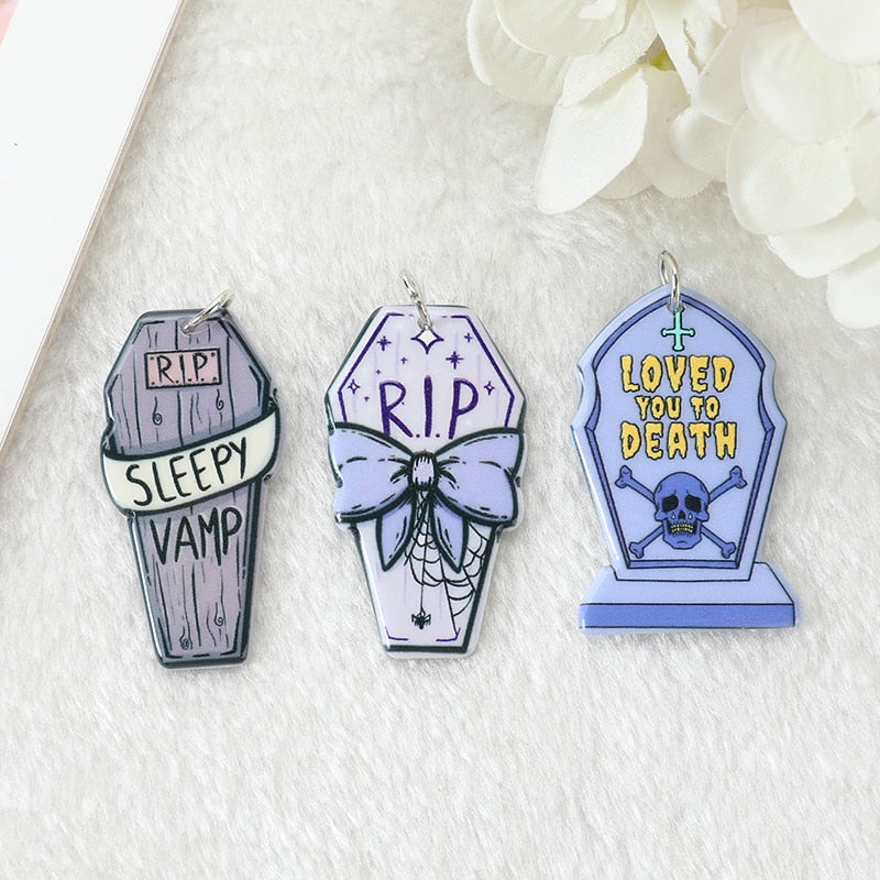 Pastel Goth Halloween Charms