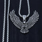 Gothic Eagle Pendant Necklace For Men