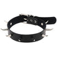 Gothic Choker Strap Necklaces with Multiple Spike and Pendant Designs