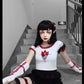 Gothic Japanese Design Embroidered Crop Top