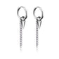 Gothic Chain Hoop Earrings with Multiple Pendant Designs