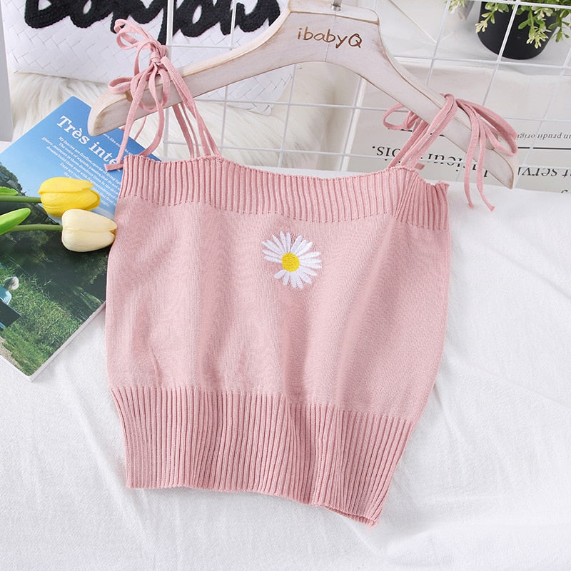 Vintage Knitted Crop Top