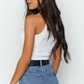 Off Shoulder Knitted Tank Top