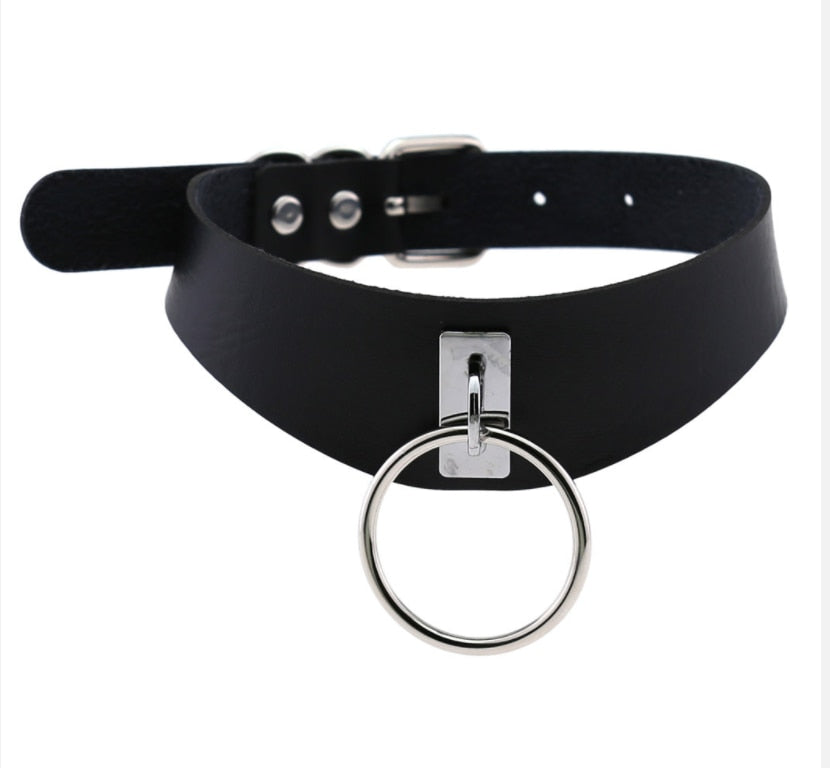Leather Gothic choker