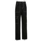 Gothic Grunge Black Jeans for Women