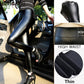 Gothic High Waist Fleece Leather Pants