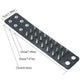 Gothic Emo Leather Wristband with Metal Spikes