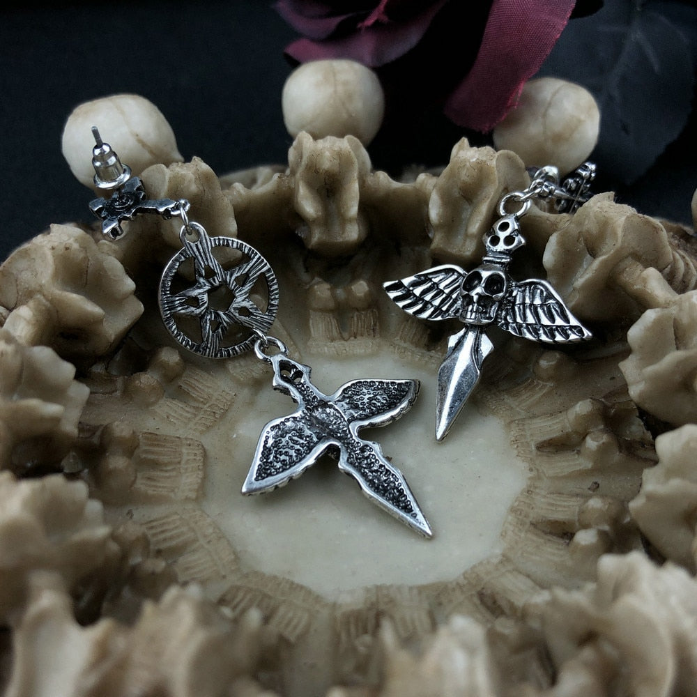 Gothic Halloween Sword Earrings