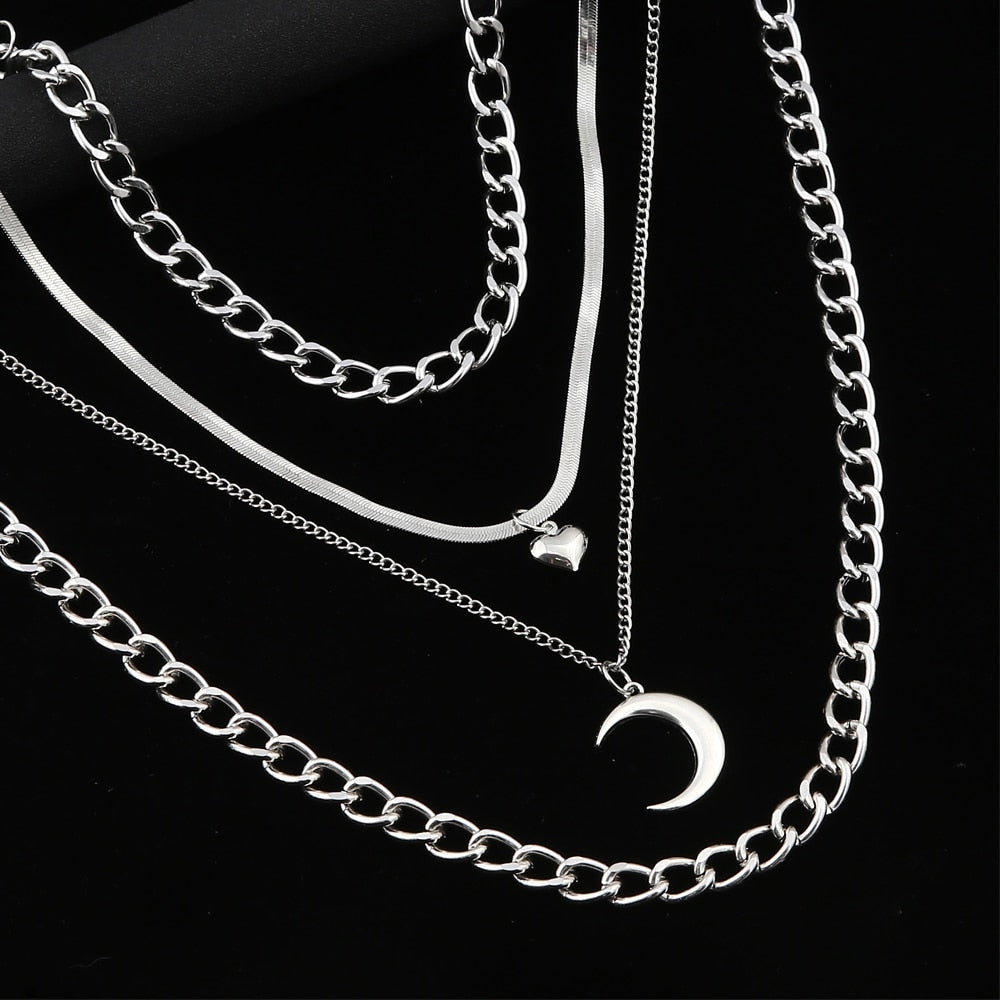 Gothic/4pcs/Set Necklace Neck Chains