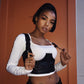 Punk PU Leather Crop Top