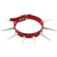 Gothic Choker Necklace - Big Long Spikes with Rivets