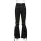 Gothic Grunge Black Jeans for Women