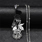 Gothic Sickle Rose Necklace