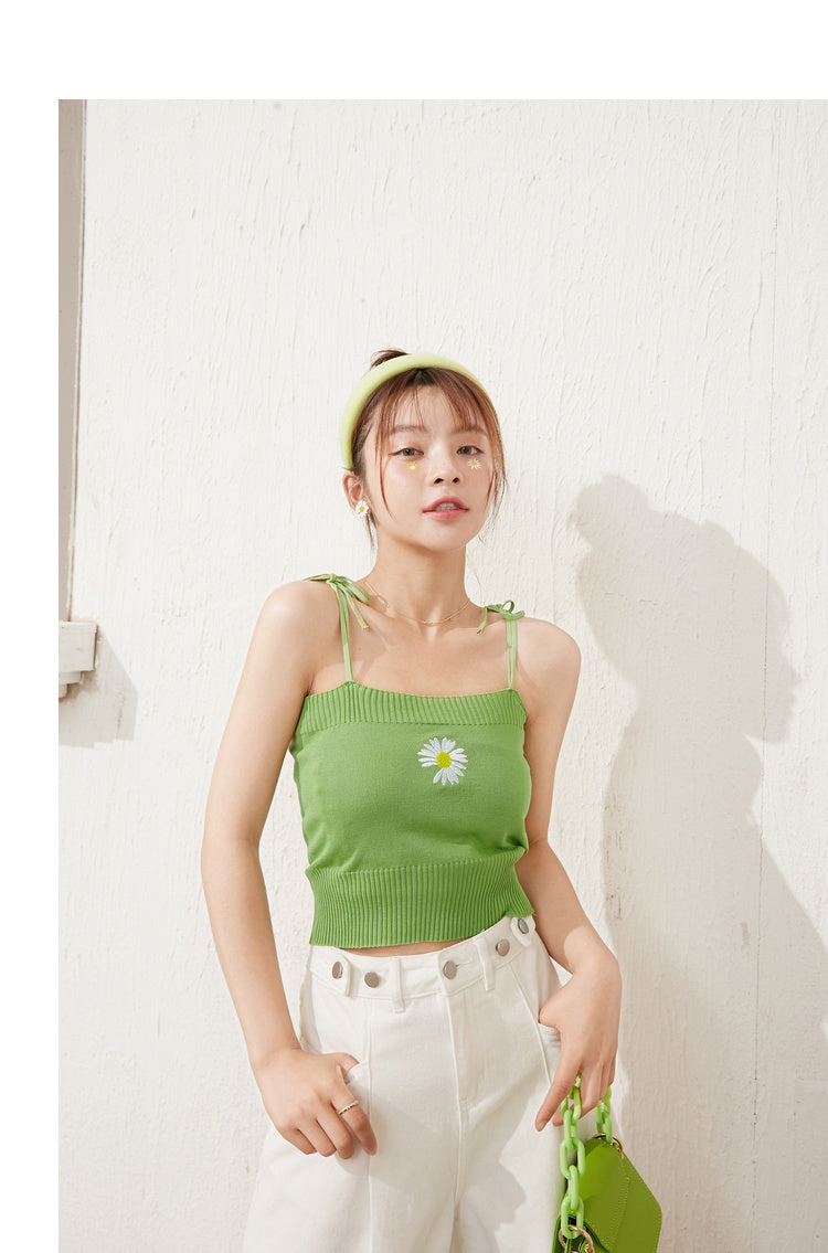 Vintage Knitted Crop Top