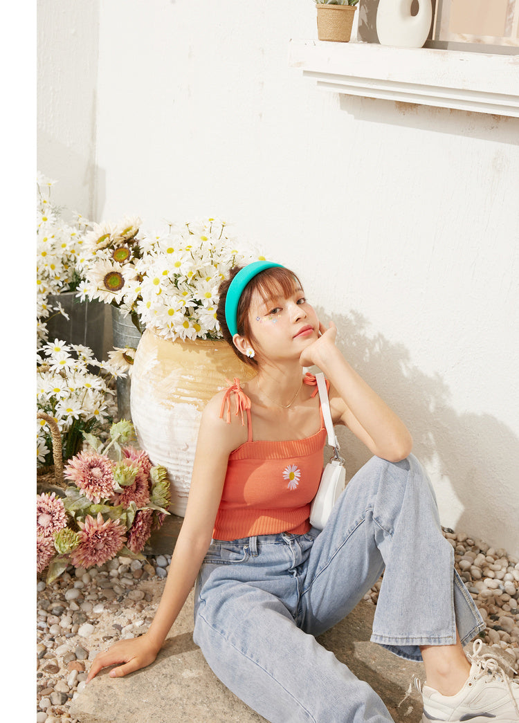 Vintage Knitted Crop Top