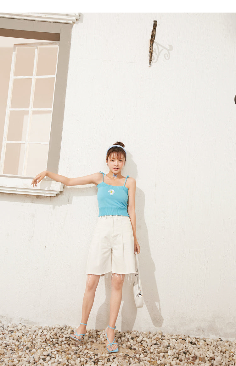 Vintage Knitted Crop Top
