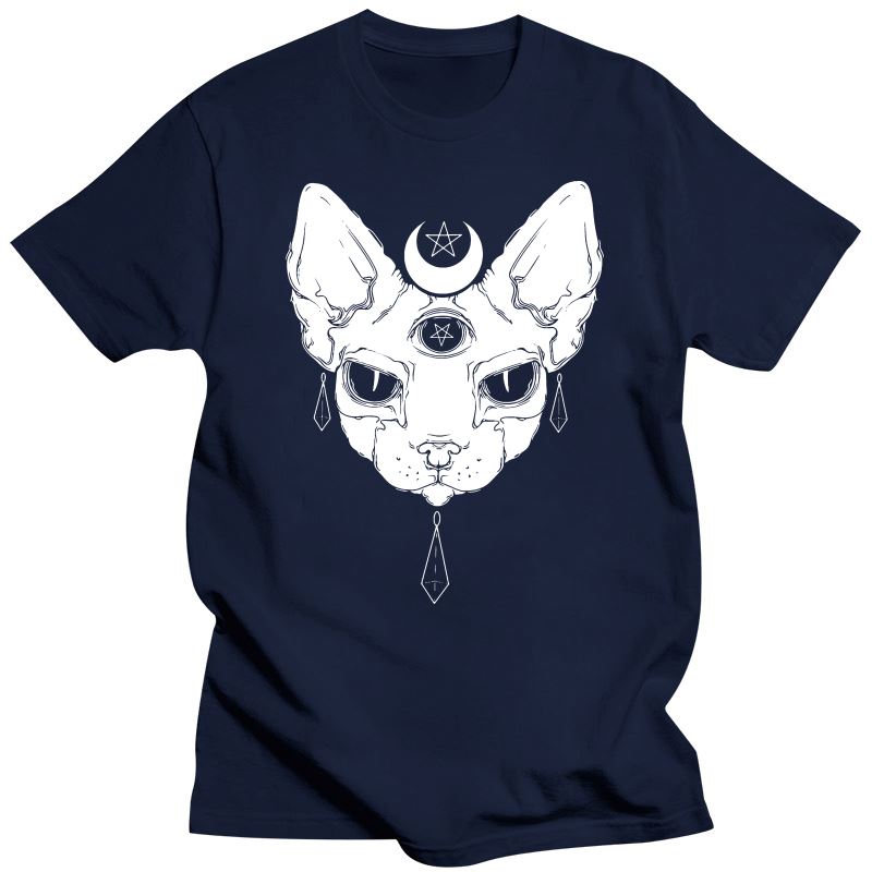 Gothic Three Eyed Sphynx Cat T-Shirt