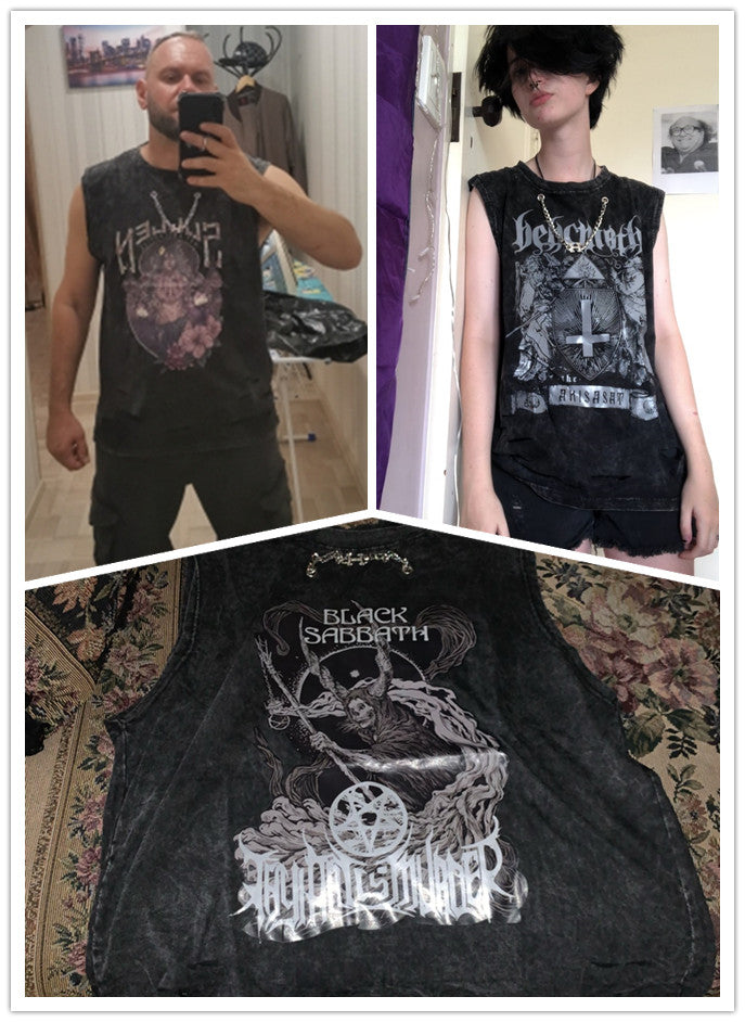 Gothic Crop Top Vest with 5 Designs