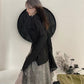 Gothic Black Shirt Aesthetic Blouse