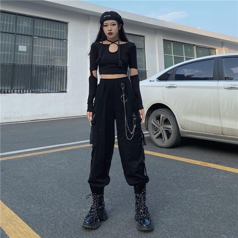 Gothic Chain Cargo Pants