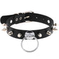 Gothic Choker Necklace with Spikes, Chains and Pendants