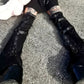 Gothic Eyelet Strap Trouser