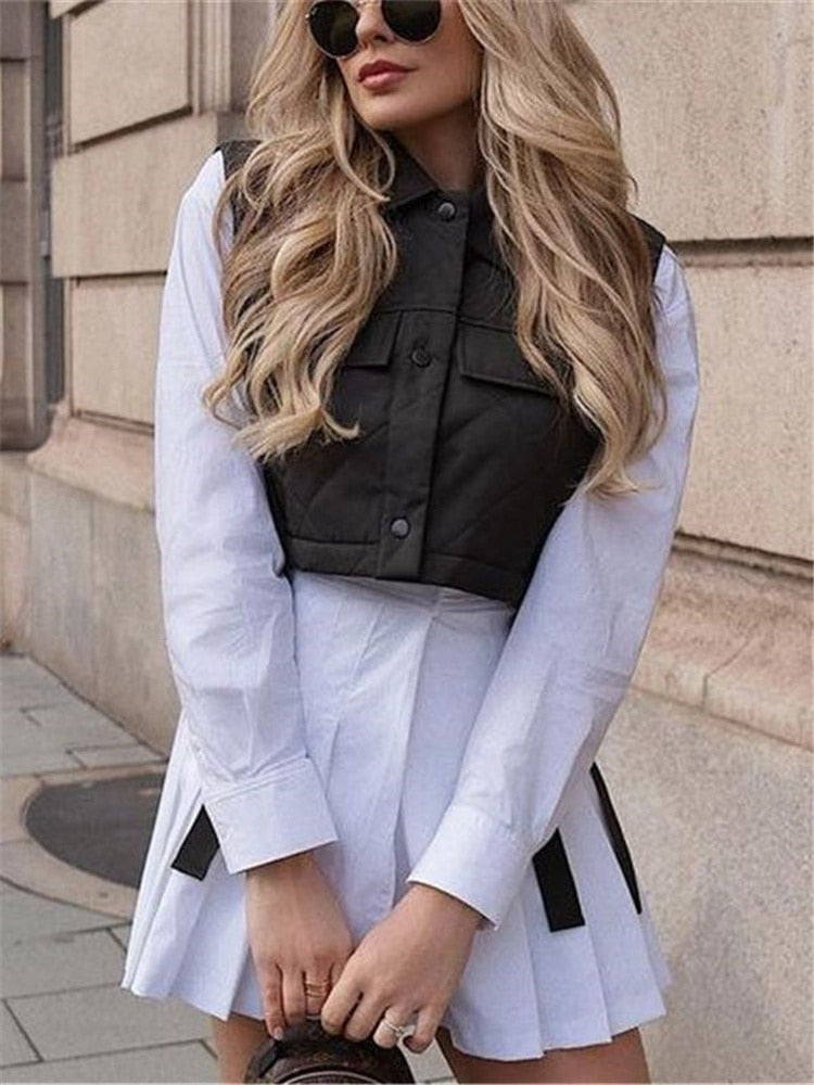 Gothic Army Green Waistcoat with Large Pockets